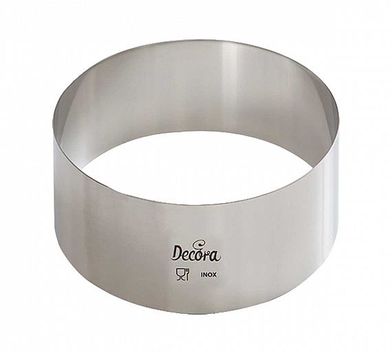 Decora Serie Sagome Inox Molde Inox Redondo Diámetro 7 a 30 cm - Acero Inox