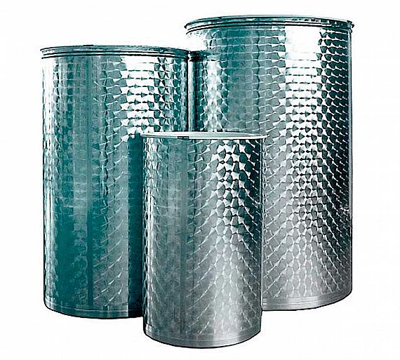 Enoil Depósito Floreado Inox 304 E Serie Eco Cierre Neumático Capacidad 300 a 1.000 litros