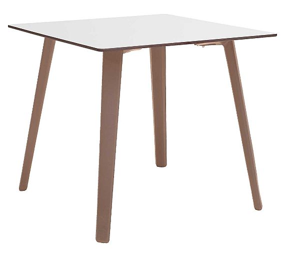 Ezpeleta Mesa Unna Estructura Taupe Polipropileno y Compact - Interior y Exterior