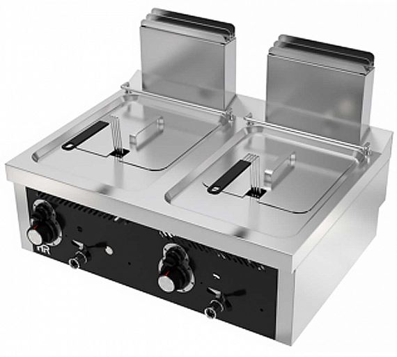 Fainca HR S600 Freidora Sobremesa 8+8L Gas - Fondo 60 cm - 2 Cubas 8 litros