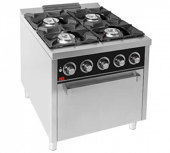 Fainca HR S900 Cocina Horno Gas C4F900H Gas - Fondo 90 cm - 4 Fogones