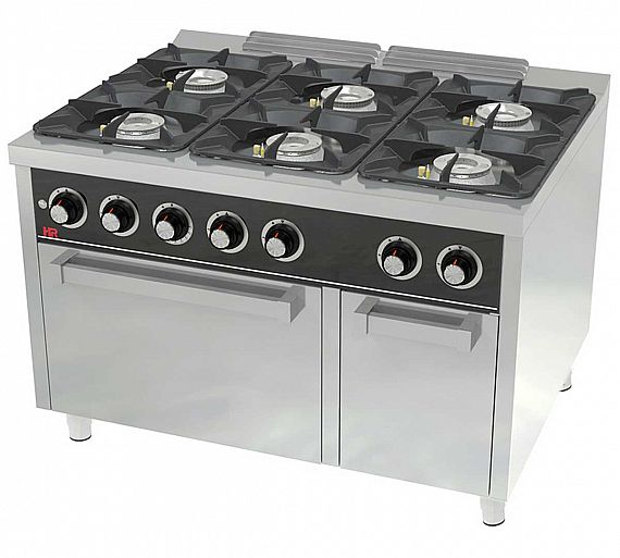 Fainca HR S900 Cocina Horno C6F900HE Gas - Fondo 90 cm - 4 Fogones