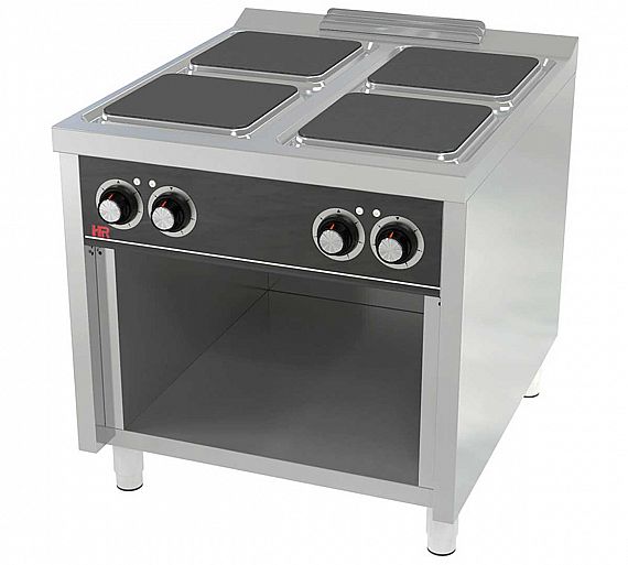 Fainca HR S900 Cocina con Estante CE4P900E Eléctrica - Fondo 90 cm - 4 Placas
