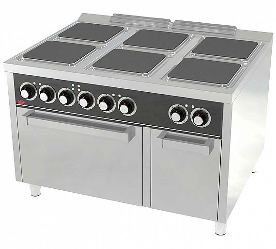Fainca HR S900 Cocina con Horno CE6P900H Eléctrica - Fondo 90 cm - 6 Placas