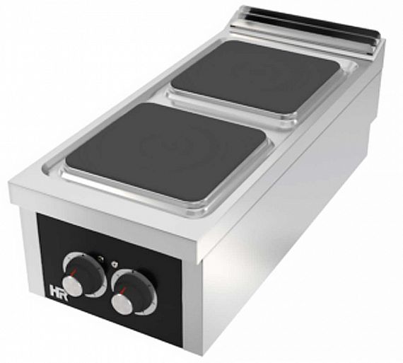 Fainca HR S900 Cocina Sobremesa CE2P900S Eléctrica - Fondo 90 cm - 2 Placas