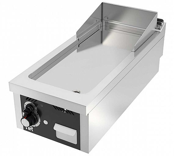 Fainca HR S900 Fry Top Cromo Sobremesa FT900 Gas - Fondo 93 cm - Potencia 6,2 o 18,2 kW