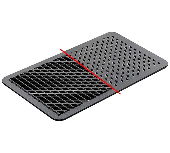 FM Parrilla Aluminio Perforada Doble Cara Medidas GN 1/1