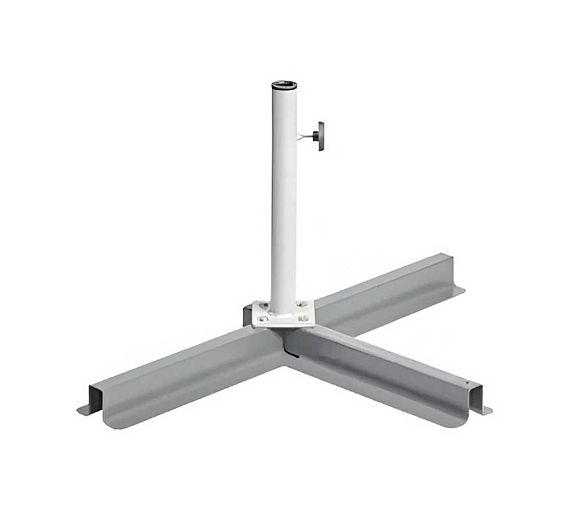 Glatz Base Soporte en Cruz para2 Losas Acero galvanizado