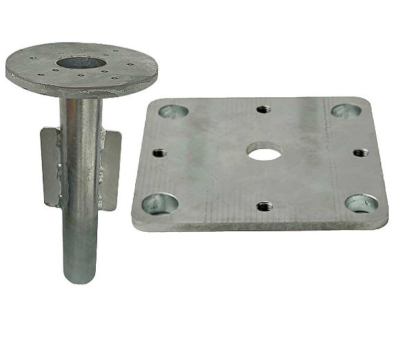 Glatz Casquillo de Suelo Acero galvanizado