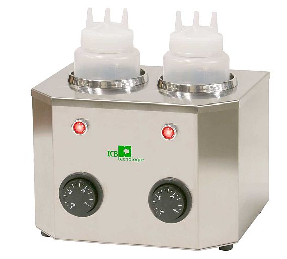 ICB Templadora de Topping y Aderezos 2 Capacidad Botellas 2x1 litro