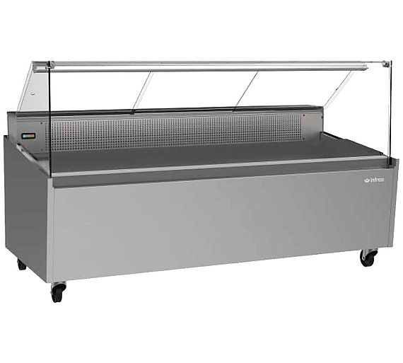 Infrico Vitrina Carro para Pescado Málaga Cristal Recto VMLP Temperatura -1 a +1 °C