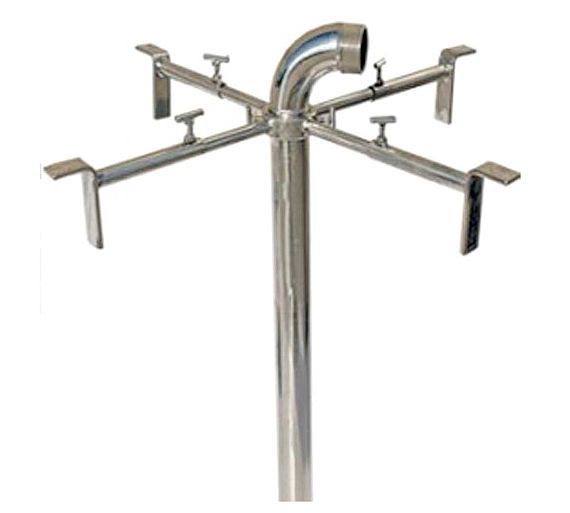 InVia Brazos Soportadores Remontados Acero Inoxidable