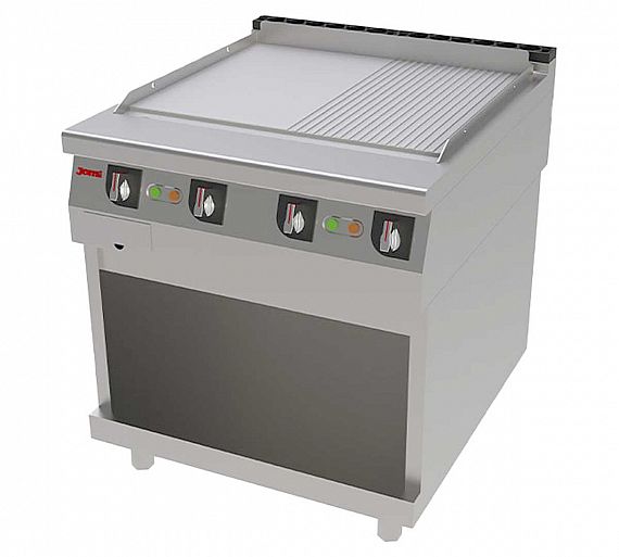 Jemi Serie 900 Plancha Fry Top Acero Mixta Eléctrico - Fondo 90 cm - Potencia 15 a 22,5 kW