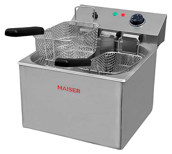 Maiser Freidora Eléctrica F12/10 Eléctrica - Fondo 32,5 cm - 1 Cuba 12 litros