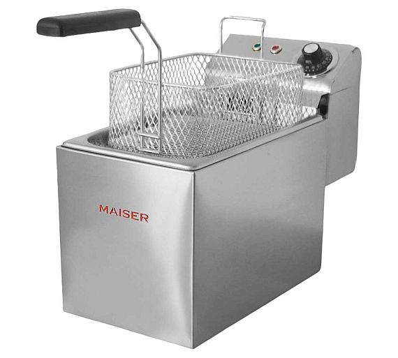 Maiser Freidora F6/4C2 Eléctrica - Fondo 42,8 cm - 1 Cuba 4 litros