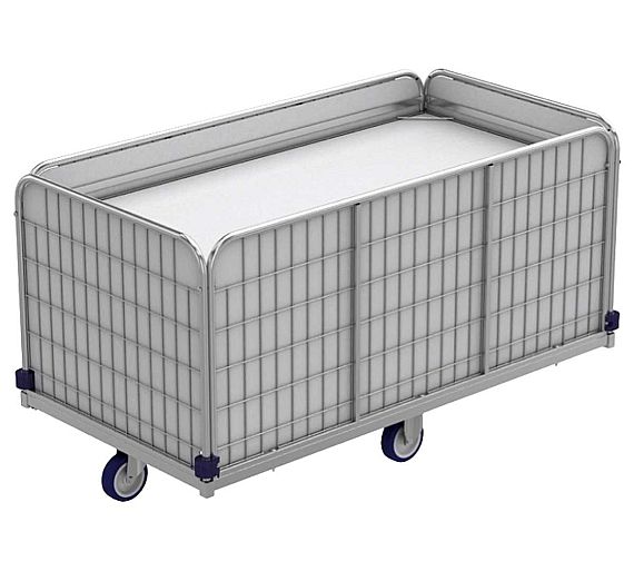 Metro Carro Fondo Móvil para Recogida de Ropa CF-400 Capacidad 400 litros
