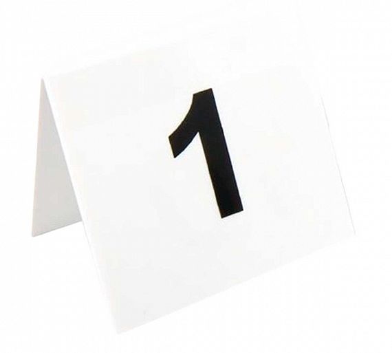 OlympiaJuego Números de Mesa Plástico 10 Números