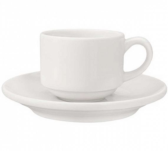 Pioli Milena Taza y Platillo Porcelana - Capacidad 85 o 220 ml