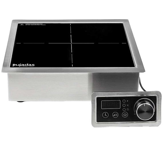 Pujadas Placa de Inducción Encastre Pro 35 B Fondo 34 cm - Potencia 3,5 kW