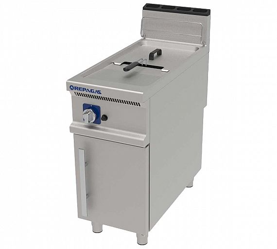 Repagas S900 Pro Line Freidora FGT-91 Gas - Fondo 75 cm - 1 Cuba 17 litros