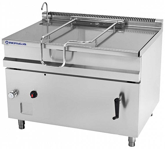Repagas S900 Pro Line Sartén Basculante SB-91 Gas - Fondo 90 cm - Capacidad 100 o 128 litros
