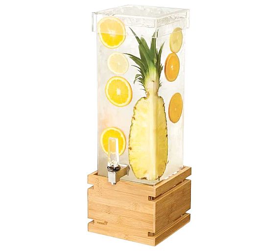 Rosseto Dispensador de Bebidas Bambú + Tapón Capacidad 7,5 o 15 litros