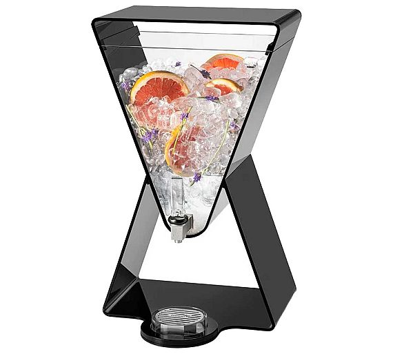 Rosseto Dispensador de Bebidas Prisma Negro Capacidad 11,3 litros