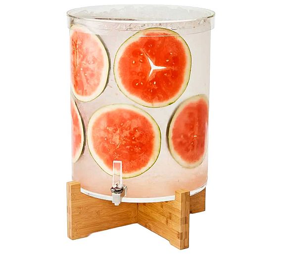 Rosseto Dispensador de Bebidas XL Bambú Natural Capacidad 53 litros