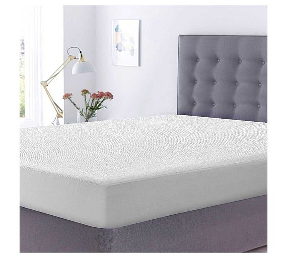 Royal Textile Protector de Colchón Rizo + Poliuretano 100% Algodón + Polietileno