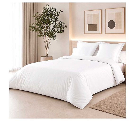 Sabanalia Set Textil Apartamentos Turísticos 144 Hilos 100% Algodón Incluye: Bajera, Encimera, Funda Almohada y Nórdica