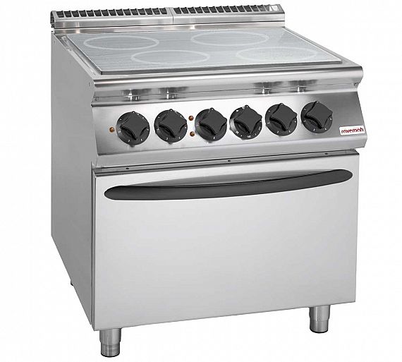 Savemah S900 Cocina 4 Placas Radiantes Horno Eléctrica - Fondo 90 cm - Potencia 19,6 kW
