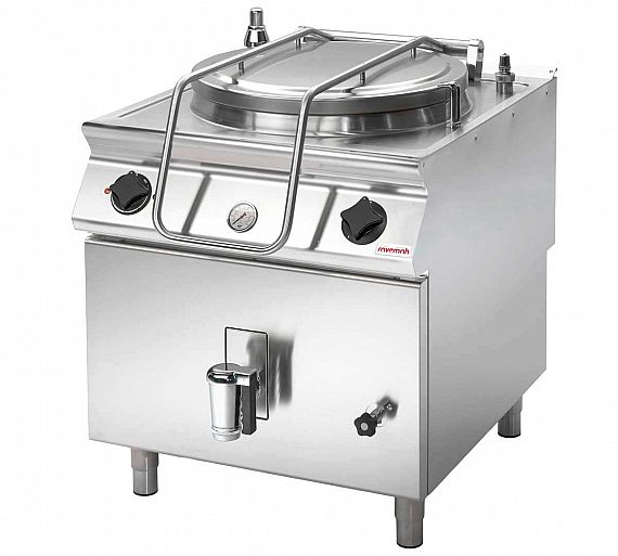 Savemah 900 Marmita SV 98 PGI Gas - Fondo 90 cm - Capacidad 100 o 150 litros