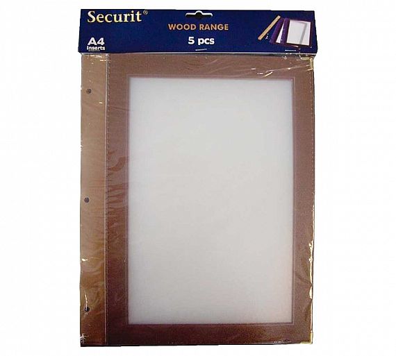 Securit Fundas Insertables Carpetas de Menú 5 Fundas