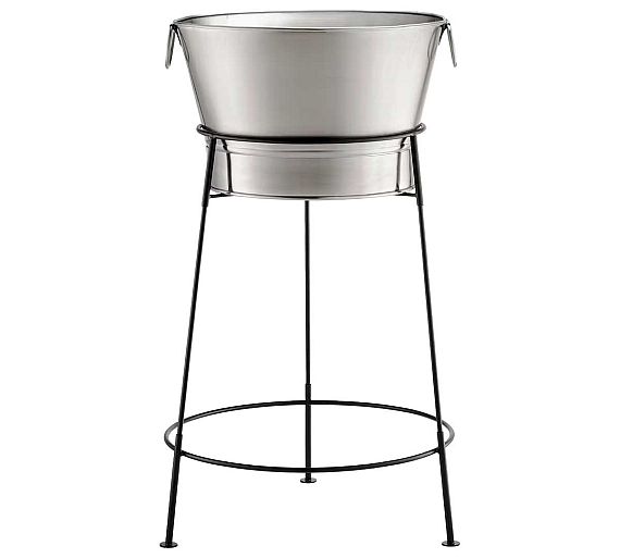TableCraft Cubeta Doble Pared con Soporte Acero galvanizado