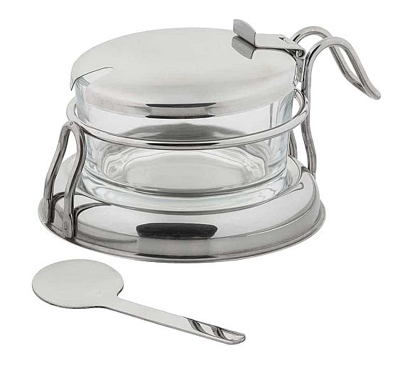 TableCraft Tarro para Condimentos Vidrio y Tapa Inox