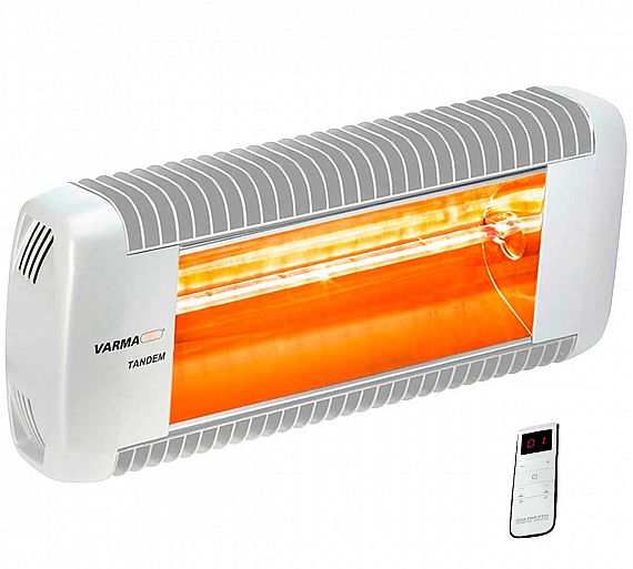 Tecna Estufa Radiante Varma Tandem Radio Blanco Eléctrico Infrarrojo - Potencia 2 kW