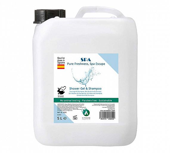 Vitacab Garrafa Champú & Gel Ducha Spa Aroma Fresco Contenido 5 litros