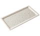 Foto Adrier Vajilla Melamina Terral Blanco Mármol Bandeja Rectangular 28 x 14 cm