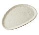 Foto Adrier Vajilla Melamina Terral Blanco Mármol Plato Oval 30 x 20 cm
