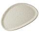 Foto Adrier Vajilla Melamina Terral Blanco Mármol Plato Oval 35 x 25 cm