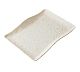Foto Adrier Vajilla Melamina Terral Blanco Mármol Plato Rectangular 27 x 19 cm