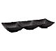 Foto Adrier Vajilla Melamina Terral Negro Bol Rectangular Triple 26 x 8,5 cm