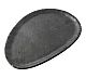 Foto Adrier Vajilla Melamina Terral Negro Plato Oval 25 x 15 cm