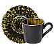 Costa Nova Riviera Forest Taza y Platillo Cerámica Gres - Capacidad 80 ml
