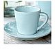 Costa Nova Turquesa Taza y Platillo Cerámica Gres - Capacidad 70 a 330 ml