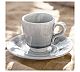 Costa Nova Madeira Gris Taza y Platillo Cerámica Gres - Capacidad 76 a 440 ml