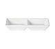 Foto Costa Nova Vajilla Gres Nova Blanco Plato Dividido - 19,9 x 10 cm