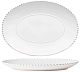 Foto Costa Nova Vajilla Gres Pearl Blanco Bandeja Oval - 40,8 x 30 cm