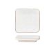 Foto Costa Nova Vajilla Gres Roda Blanco Mini Plato Cuadrado - 9,3 x 9 cm