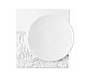 Foto Costa Verde Vajilla Porcelana Terra Plato Cuadrado 20 cm